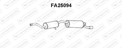  FA25094 VENEPORTE Глушитель выхлопных газов конечный