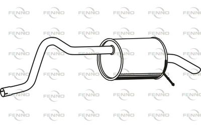  P19021 FENNO Глушитель выхлопных газов конечный