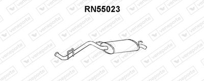  RN55023 VENEPORTE Глушитель выхлопных газов конечный