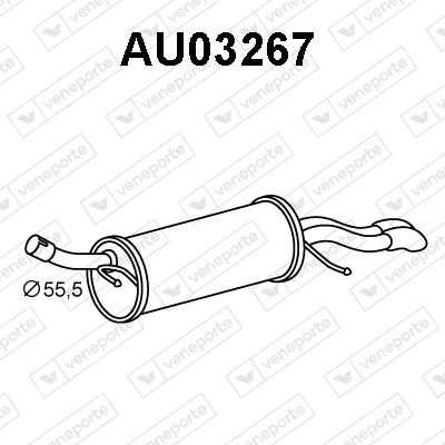  AU03267 VENEPORTE Глушитель выхлопных газов конечный