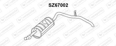  SZ67002 VENEPORTE Глушитель выхлопных газов конечный