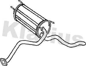  240456 KLARIUS Глушитель выхлопных газов конечный
