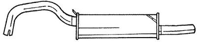  53612 SIGAM Глушитель выхлопных газов конечный