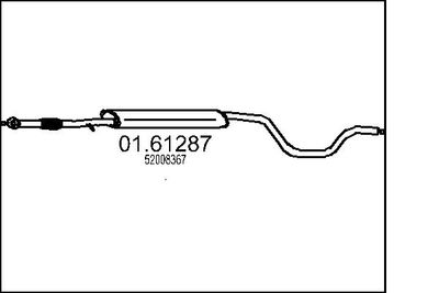 0161287 MTS Глушитель выхлопных газов конечный