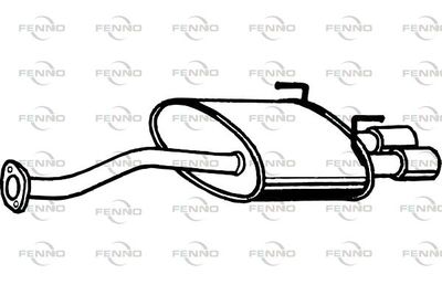  P2746 FENNO Глушитель выхлопных газов конечный