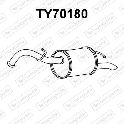  TY70180 VENEPORTE Глушитель выхлопных газов конечный