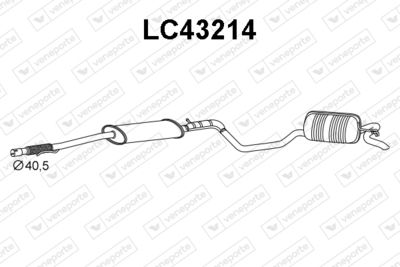  LC43214 VENEPORTE Глушитель выхлопных газов конечный