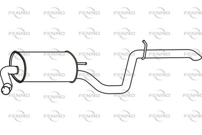  P29012 FENNO Глушитель выхлопных газов конечный