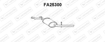  FA25300 VENEPORTE Глушитель выхлопных газов конечный