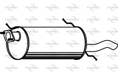 P3543 FENNO Глушитель выхлопных газов конечный