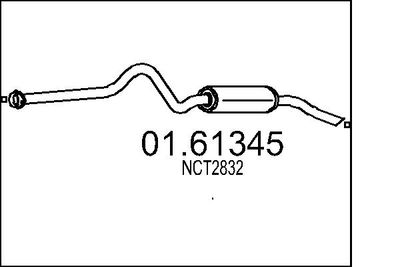  0161345 MTS Глушитель выхлопных газов конечный