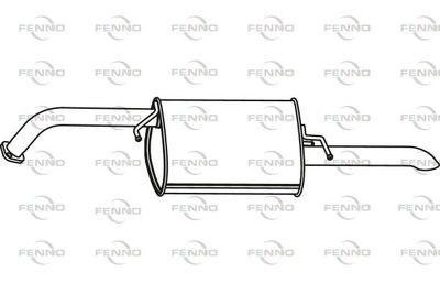  P1976 FENNO Глушитель выхлопных газов конечный