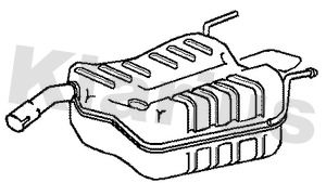  210804 KLARIUS Глушитель выхлопных газов конечный