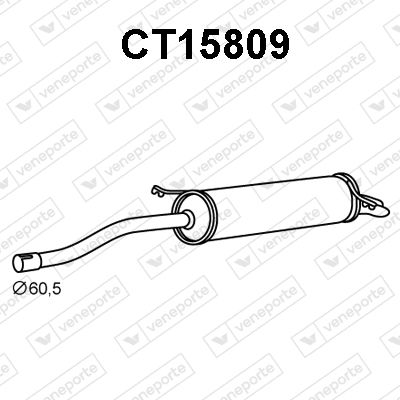  CT15809 VENEPORTE Глушитель выхлопных газов конечный