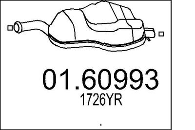  0160993 MTS Глушитель выхлопных газов конечный