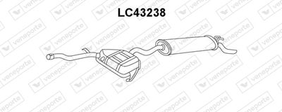  LC43238 VENEPORTE Глушитель выхлопных газов конечный