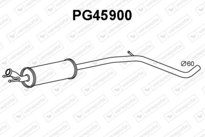  PG45900 VENEPORTE Предглушитель выхлопных газов