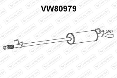  VW80979 VENEPORTE Глушитель выхлопных газов конечный