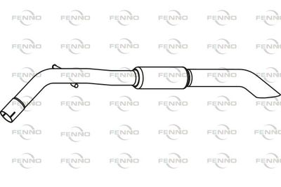  P17106 FENNO Глушитель выхлопных газов конечный