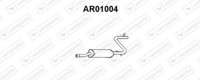  AR01004 VENEPORTE Средний глушитель выхлопных газов