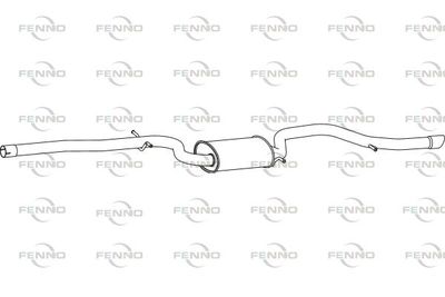  P11002 FENNO Глушитель выхлопных газов конечный