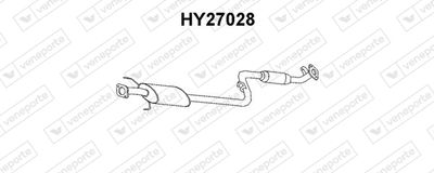  HY27028 VENEPORTE Предглушитель выхлопных газов