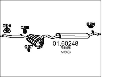  0160248 MTS Глушитель выхлопных газов конечный