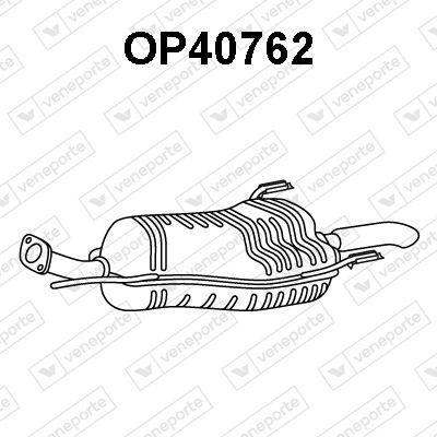  OP40762 VENEPORTE Глушитель выхлопных газов конечный