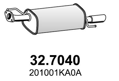  327040 ASSO Глушитель выхлопных газов конечный