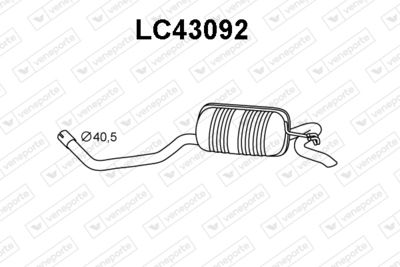  LC43092 VENEPORTE Глушитель выхлопных газов конечный