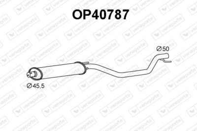  OP40787 VENEPORTE Предглушитель выхлопных газов