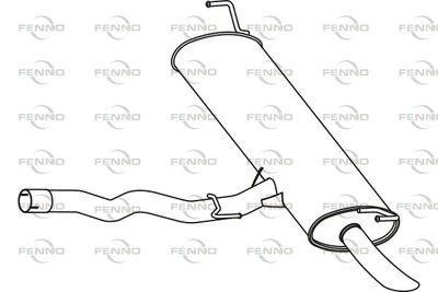  P4024 FENNO Глушитель выхлопных газов конечный