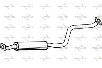  P3589 FENNO Средний глушитель выхлопных газов