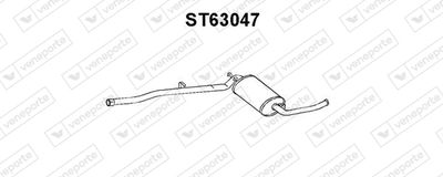  ST63047 VENEPORTE Глушитель выхлопных газов конечный