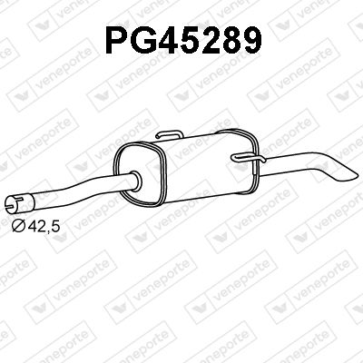  PG45289 VENEPORTE Глушитель выхлопных газов конечный