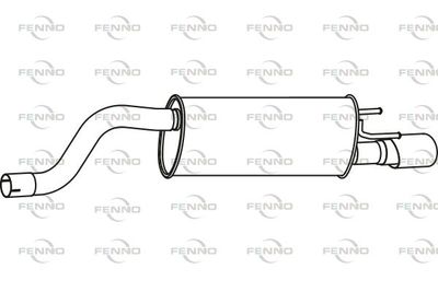  P43093 FENNO Глушитель выхлопных газов конечный