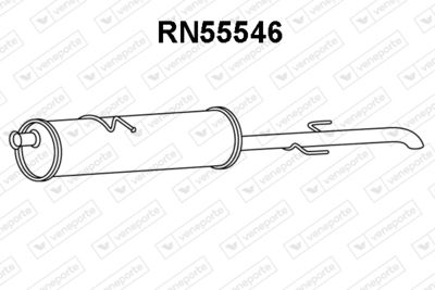  RN55546 VENEPORTE Глушитель выхлопных газов конечный
