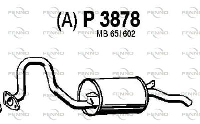  P3878 FENNO Глушитель выхлопных газов конечный