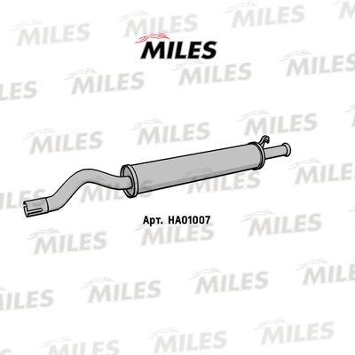  HA01007 MILES Средний глушитель выхлопных газов