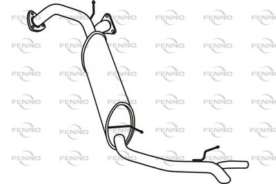  P27006 FENNO Глушитель выхлопных газов конечный