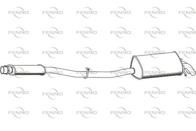  P3721 FENNO Глушитель выхлопных газов конечный