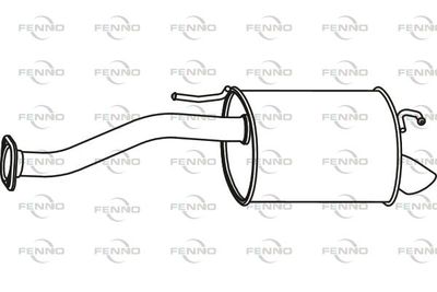  P27011 FENNO Глушитель выхлопных газов конечный