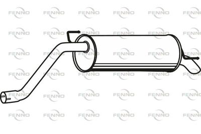  P22009 FENNO Глушитель выхлопных газов конечный