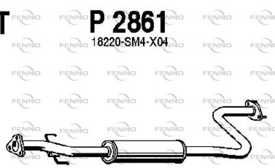  P2861 FENNO Средний глушитель выхлопных газов