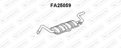  FA25059 VENEPORTE Глушитель выхлопных газов конечный