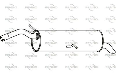  P4685 FENNO Глушитель выхлопных газов конечный
