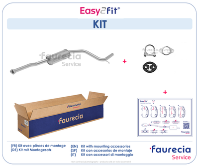  FS30723 Faurecia Средний глушитель выхлопных газов