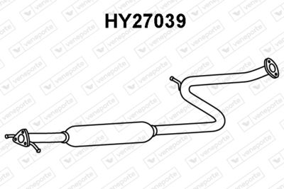  HY27039 VENEPORTE Предглушитель выхлопных газов