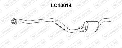  LC43014 VENEPORTE Средний глушитель выхлопных газов