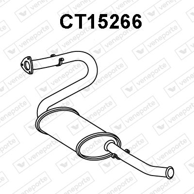  CT15266 VENEPORTE Глушитель выхлопных газов конечный